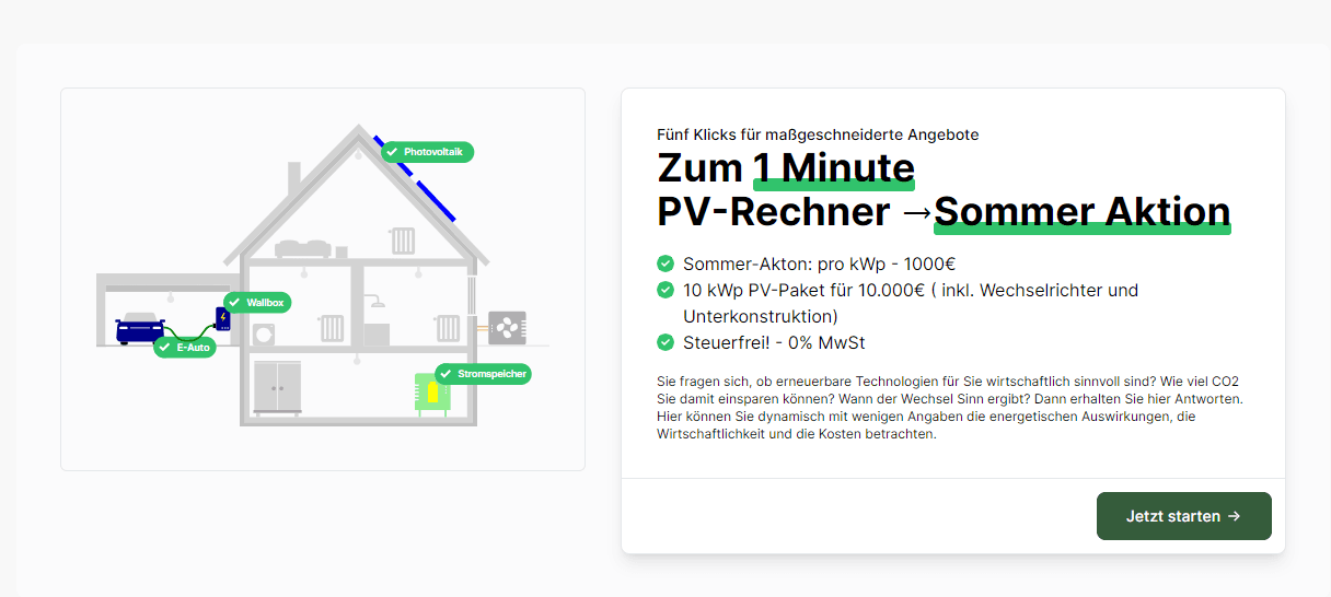 PV Angebotsrechner Niederösterreich